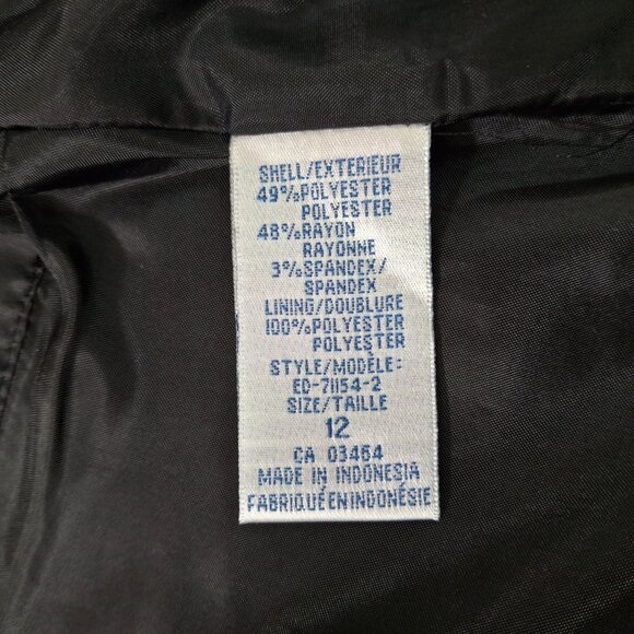 Steampunk Fitted Tailored Short Blazer Suit Jacket Sz 12 Lined Vintage Office - Picture 14 of 16